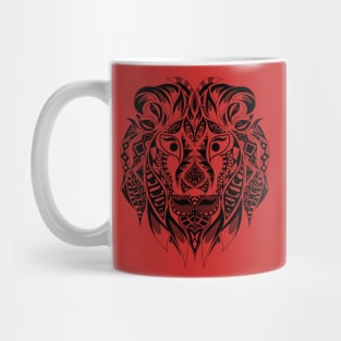 lion mask in mexican wild pattern Mug